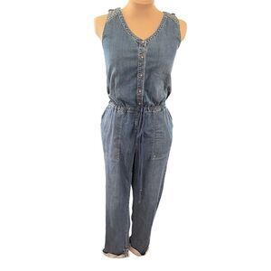 HOLDING HORSES Blue Denim Jumpsuit